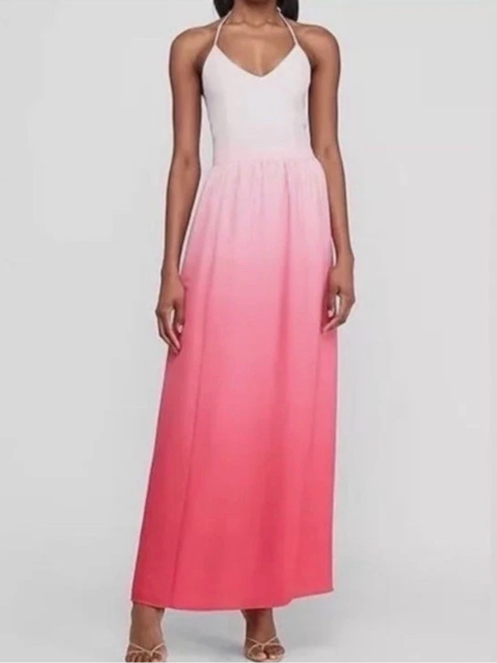 Express Ombre Pink Maxi Skirt